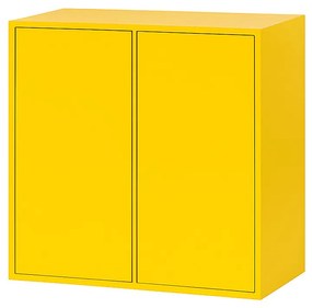 Boxie 2 ajtós fali szekrény 80x80x37 cm sárga
