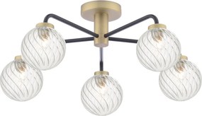 Dar Lighting modern mennyezeti lámpa lainey matt fekete darlai5454-03