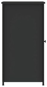 2 db fekete szerelt fa éjjeliszekrény 32 x 42 x 80 cm