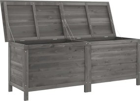 vidaXL antracit tömör fenyőfa kerti tárolóláda 150 x 50 x 56,5 cm