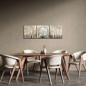 Kép - Erdőminta rajzolása (órával) (90x30 cm)
