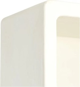 Krémszínű könyvespolc 60x190 cm Naluno – Light &amp; Living