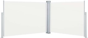 vidaXL krémszínű behúzható oldalsó napellenző 100 x 1000 cm