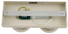 Modern mennyezeti spotlámpa bézs G9 kerek elforgatható és dönthető 2-lámpás - Go