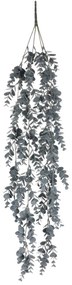 Mű eukaliptusz ág, 15 x 70 x 16 cm, szürkéskék
