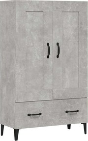vidaXL betonszürke szerelt fa magasszekrény 70 x 31 x 115 cm