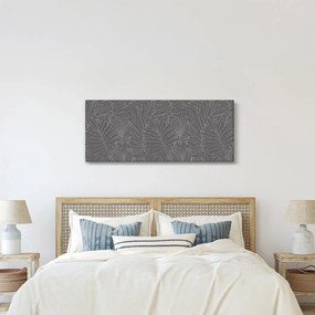 Kép - Szürke pálmalevelek (120x50 cm)