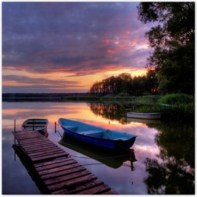 Poszterek 100x100 Híd a tavon