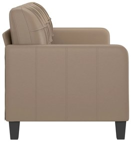3 személyes cappuccino színű műbőr kanapé 180 cm