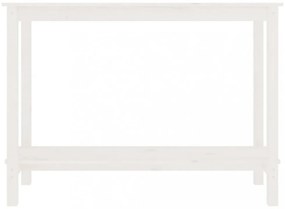 fehér tömör fenyőfa tálalóasztal 110 x 40 x 80 cm