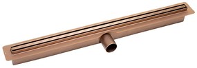 Laveo Slim, lineáris lefolyó ráccsal 60 cm, rózsaszín arany, LAV-COS_860D