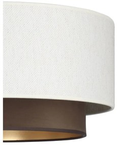 Mennyezeti lámpa NATIA 1xE27/60W/230V fehér/barna