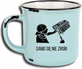 Bögre Kék Retro Vicces Ajándék Apák Napja Nem Magától