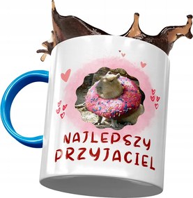 Kapibara Kék Bögre Születésnapra Ajándék Nyomtatott Fotóval