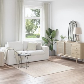 Puhaszőnyeg Magas Pile Krém 160x160 cm PP