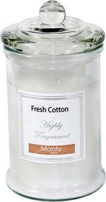 Westwing Illatgyertya „Fresh Cotton Glass” O 9,5, magasság 17 cm 45 óra