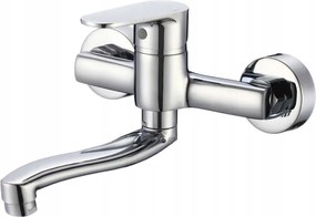 Nero Fali Mosogató Csaptelep Króm Csaptelep Forgatható Kifolyócsővel Hydroland