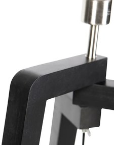 Állólámpa háromlábú fekete homokszínű árnyékolóval és arany színű 50 cm - Puros