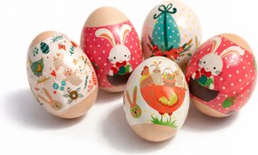 Hőre zsugorodó csomagoló 36db-os Tojás Retro Nyuszi Húsvéti tojás