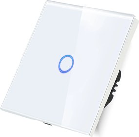 Lépcsőkapcsoló Keresztkapcsoló Érintőképernyős Lámpa Szimpla Fehér Nélkül N