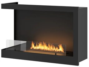 InFire - Sarok BIO kandalló 84x54 cm 3kW fekete
