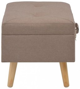 barna kárpitozott tárolóülőke 40 cm