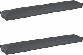 vidaXL Raklap párna készlet 2 pcs Antracit 200 x 40 x 8 cm