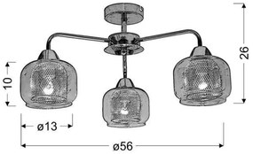 Csillár RAY 3xE14/40W/230V