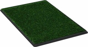 vidaXL zöld kisállat WC tálcával és műfűvel 76 x 51 x 3 cm