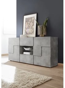 SERIAN beton szürke komód