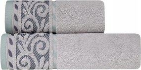 Victoria fürdőlepedő elegáns 70x140 világos szürke