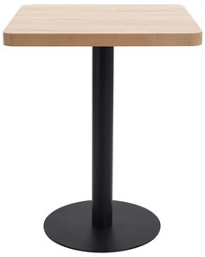 Világosbarna MDF bisztróasztal 60 x 60 cm