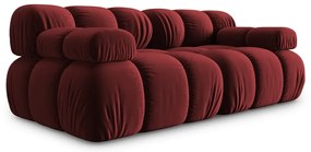 Piros bársony kanapé 188 cm Bellis – Micadoni Home