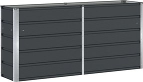 vidaXL Növénytartó Antracit 160 x 40 x 75 cm Acél
