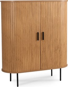 Kétajtós tolóajtós komód 100 cm, tölgy színben TRISH