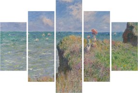Kép - Claude Monet, Cliff Walk at Pourville, reprodukciók (150x105 cm)