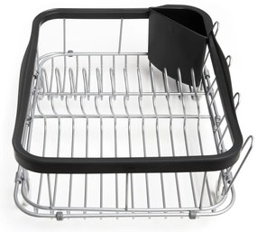 Fekete acél edényszárító 37x29 cm Sinkin – Umbra