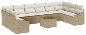 Kert étkező szett párnával tárolóval 11 pcs Beige és krém
