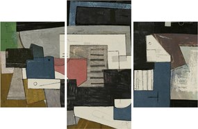 Kép - absztrakció, kubizmus (90x60 cm)