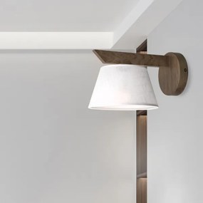 Brilagi - LED fali lámpa ANTHONY 1xE14/40W/230V diófa/fehér