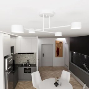 Felületre szerelhető csillár  HALO 4xGX53/10W/230V fehér