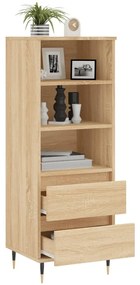 sonoma tölgy szerelt fa magasszekrény 40 x 36 x 110 cm