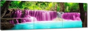 Vászonkép 60x20 Színes tájkép Vízesés
