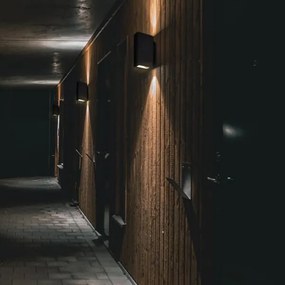 POLUX 319999 ORLEAN Modern Kültéri Fali Lámpa Fekete LED IP44