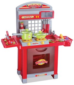 G21 játék - Superior gyerek konyha tartozékokkal, piros
