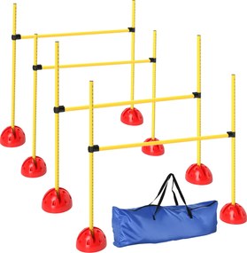 PawHut Agility Szett Kutyák számára - 4 Részes Töltött Agility Felszerelés Kutyaképzéshez | Aosom