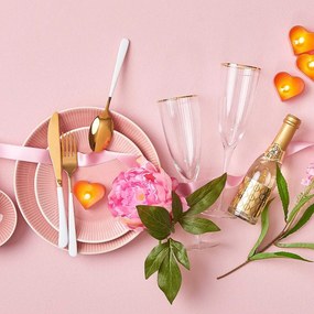 GOLDEN TWENTIES pezsgős pohár arany szegéllyel 250 ml