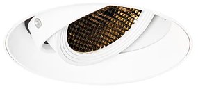 Modern beépíthető spotlámpa fehér GU10 AR70 kerek, szegély nélküli - Oneon Honey