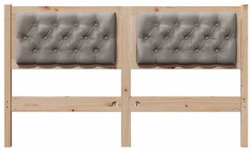 Fejtámla Egyéb Barna és taupe 140 cm Tömör fenyőfa