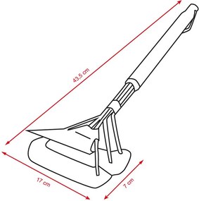 WELFON Drótkefe a BBQ grill tisztítására